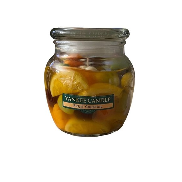 NOS Vintage Yankee Candle Farmers Market 15.5 Oz Fruit Cocktail Candle Jar - Picture 1 of 4